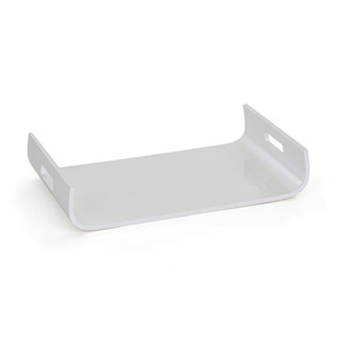 Curved White Lacquered Tray