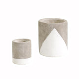 Painted Cement Candles