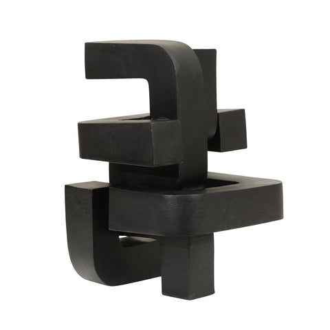 BLACK ABSTRACT SCULPTURE