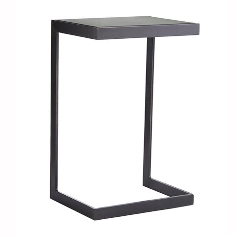 Mirrored Iron Side Table