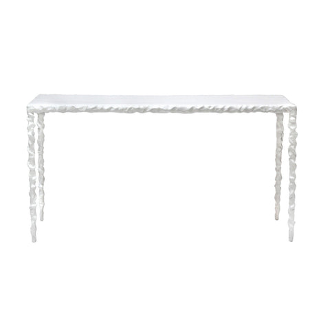 Twisted White Console Table