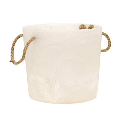 White Swirl Ice Bucket