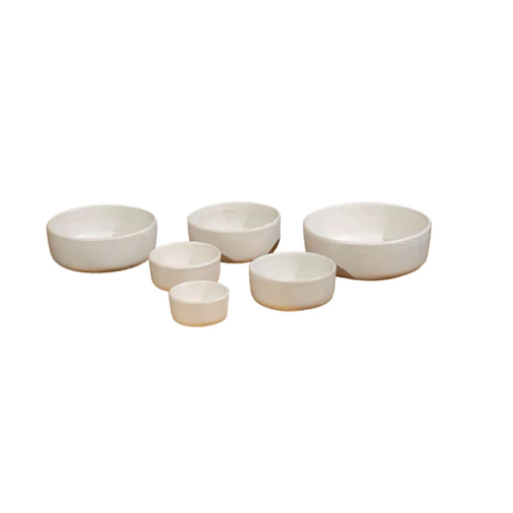 White Stoneware Bowls