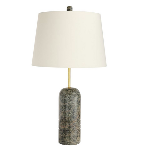 GREEN MARBLE TABLE LAMP