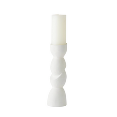 LARGE ORGANIC WHITE CANDLE HOLDER