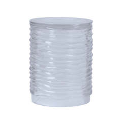 CLEAR WAVY TABLE