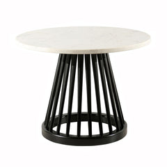 Fan Table With Marble Top