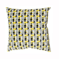 Geometric Yellow Pillow