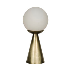 Brass Globe Table Lamp