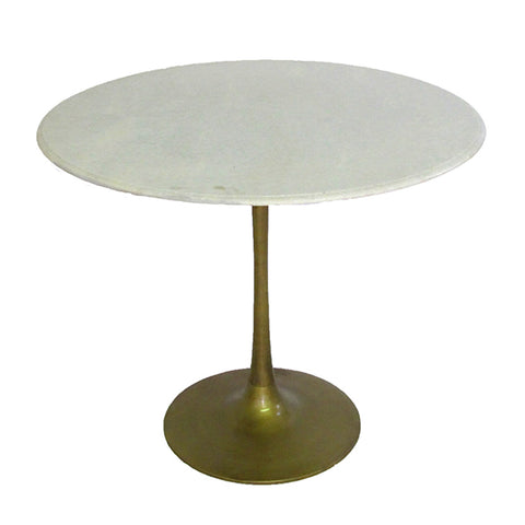 Marble & Brass Tulip Table