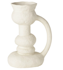 White Vase With Handle