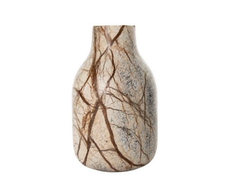 Large Brown Marble Vase