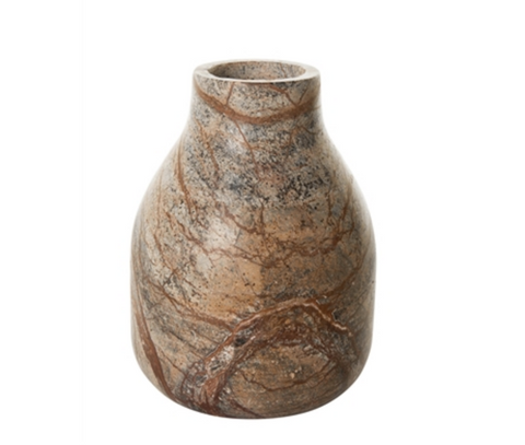 Medium Brown Marble Vase