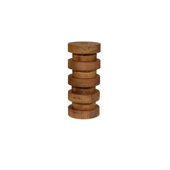 Wood Ringed Vase