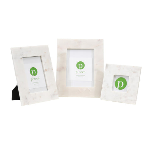 Simple White Marble Frames