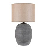 Grey Barrel Lamp