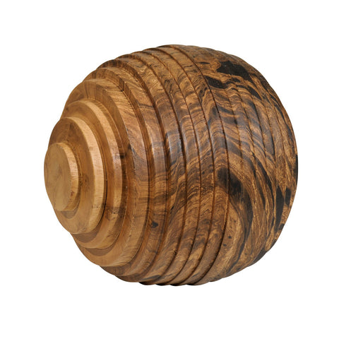 Ribbed Wood Ball