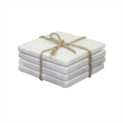 White Marble Coasters