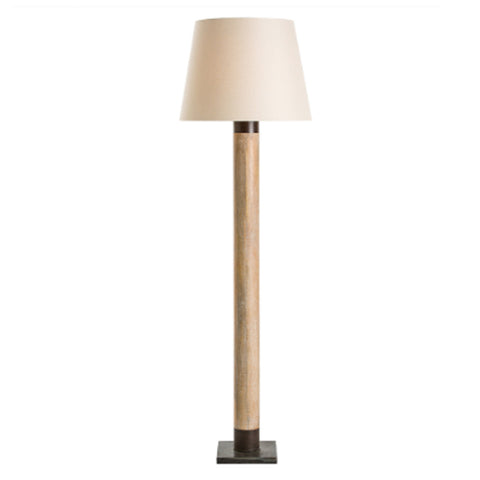 Wood Column Floor Lamp