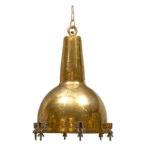 Vintage Brass Industrial Pendant